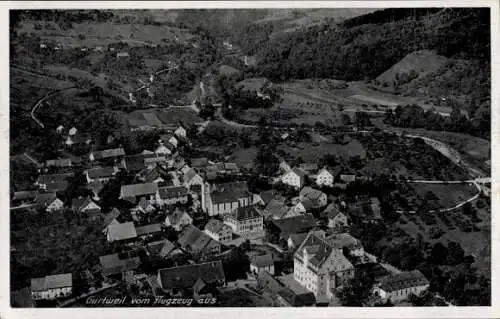 Ak Gurtweil Waldshut Tiengen am Hochrhein, Fliegeraufnahme