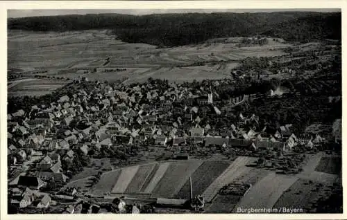 Ak Burgbernheim Mittelfranken Bayern, Fliegeraufnahme