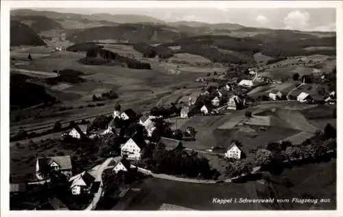 Ak Kappel Lenzkirch im Schwarzwald, Fliegeraufnahme