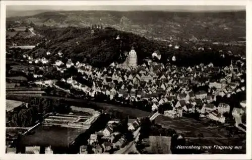 Ak Herrenberg in Württemberg, Fliegeraufnahme