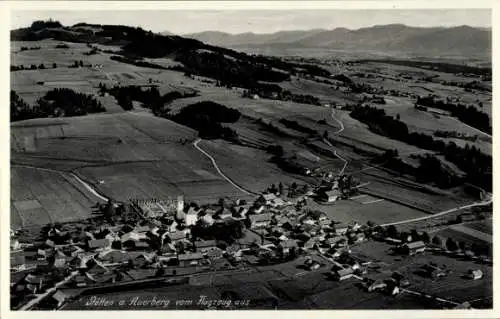 Ak Stötten am Auerberg Allgäu, Fliegeraufnahme