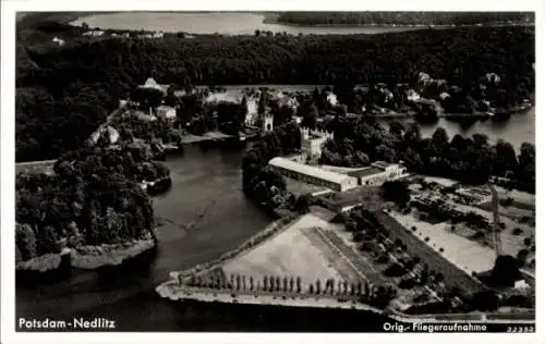 Ak Nedlitz Potsdam, Fliegeraufnahme