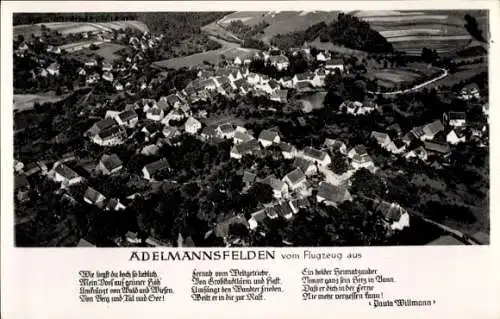 Ak Adelmannsfelden in Württemberg, Luftbild