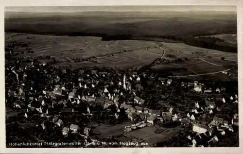 Ak Pfalzgrafenweiler im Schwarzwald Württemberg, Fliegeraufnahme