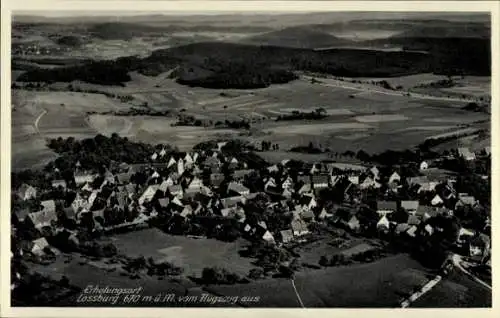 Ak Loßburg im Schwarzwald, Fliegeraufnahme