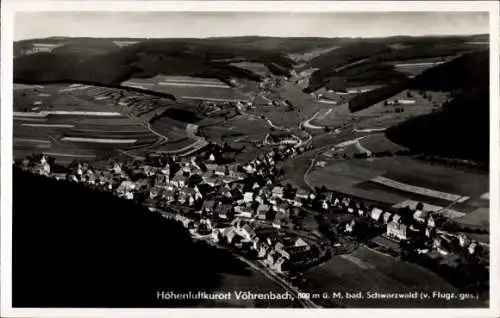 Ak Vöhrenbach im Schwarzwald Baden,, Fliegeraufnahme