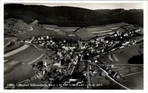 Ak Vöhrenbach im Schwarzwald Baden, Fliegeraufnahme