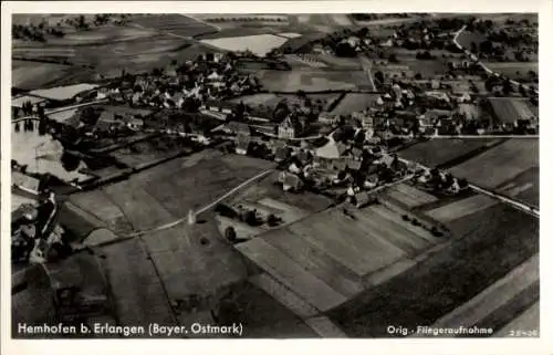 Ak Hemhofen in Mittelfranken, Fliegeraufnahme