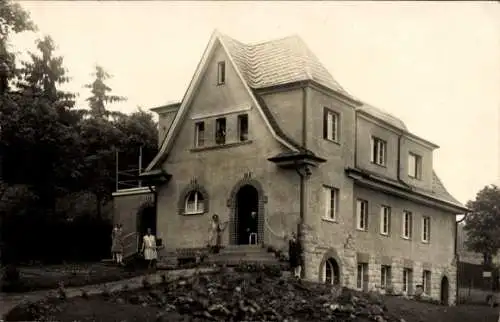 Foto Ak Sonneberg Thüringen, Wohnhaus, Anwohner