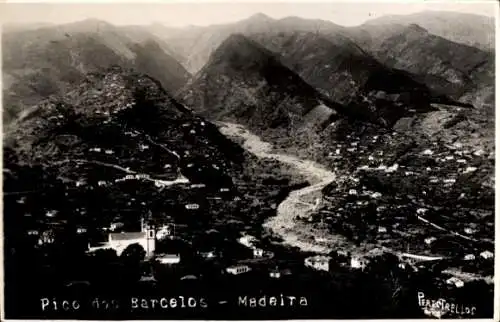 Foto Ak Insel Madeira Portugal, Pico dos Barcelos, Panorama