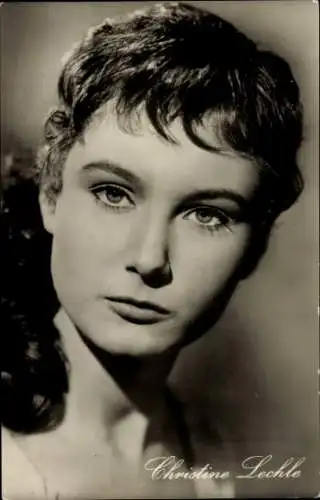 Ak Schauspielerin Christine Lechle, Portrait