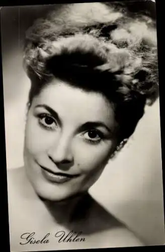 Ak Schauspieler Gisela Uhlen, Portrait, DEFA Film, Film Der Arzt aus Heilbronn