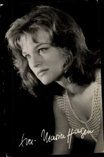 Ak Schauspielerin Eva-Maria Hagen, Portrait