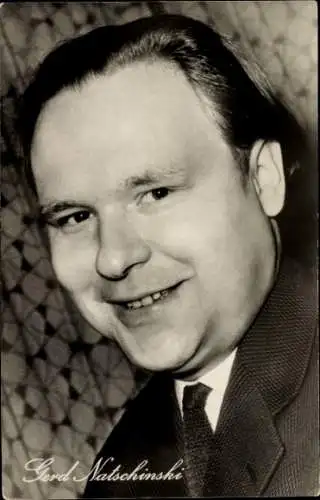 Ak Schauspieler Gerd Natschinski, Portrait