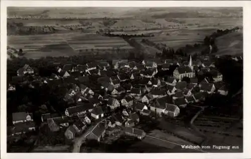 Ak Waldbach Bretzfeld in Württemberg, Fliegeraufnahme