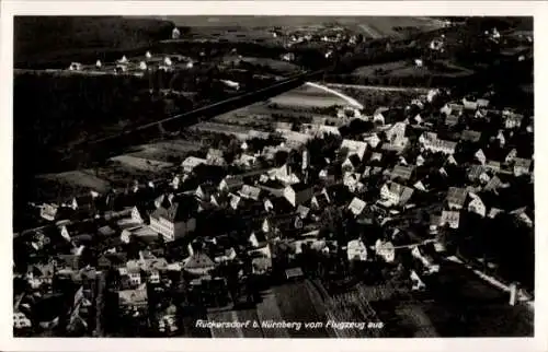 Ak Rückersdorf in Mittelfranken, Fliegeraufnahme