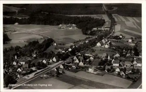 Ak Ochenbruck Schwarzenbruck in Mittelfranken, Fliegeraufnahme