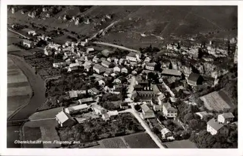 Ak Obereichstätt Dollnstein im Altmühltal Mittelfranken Oberbayern, Fliegeraufnahme