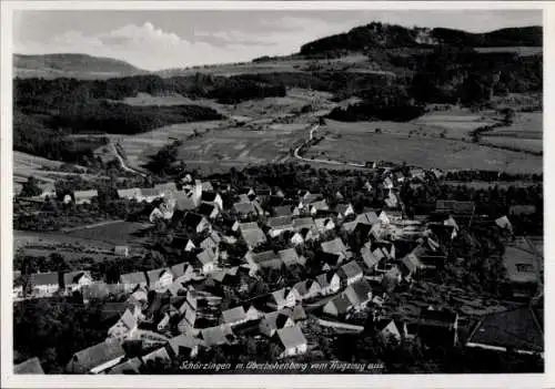 Ak Schörzingen Schömberg im Zollernalbkreis, Fliegeraufnahme