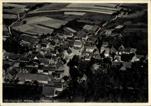 Ak Raboldshausen Blaufelden in Württemberg, Fliegeraufnahme