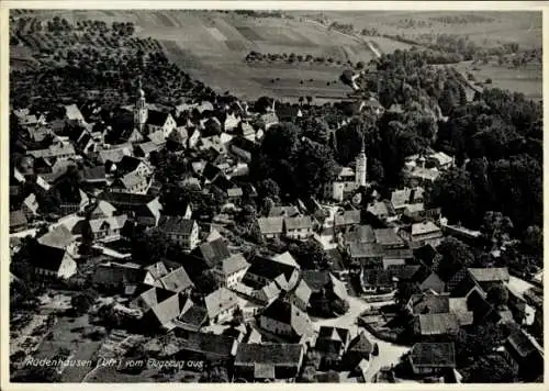 Ak Rüdenhausen in Bayern, Fliegeraufnahme