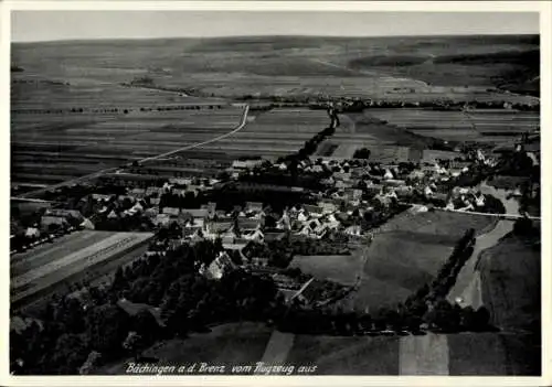 Ak Bächingen an der Brenz Schwaben, Fliegeraufnahme