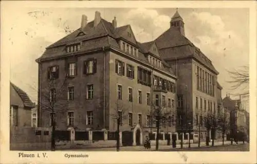 Ak Plauen im Vogtland, Gymnasium