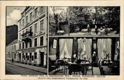 Ak Hamburg Altona, Hotel Itzehoer Hof, Bahnhofstraße 100/106