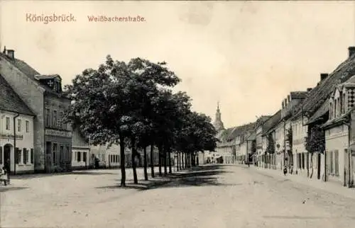 Ak Königsbrück in der Oberlausitz, Weißbacher Straße