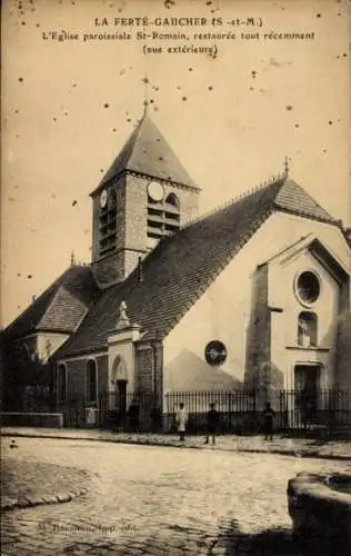 Ak La Ferté Gaucher Seine et Marne, Kirche St. Romain