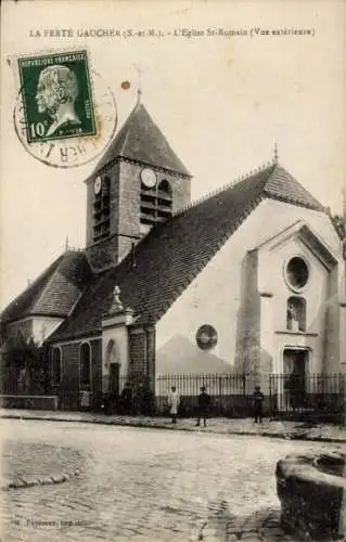 Ak La Ferté Gaucher Seine et Marne, Kirche St Romain