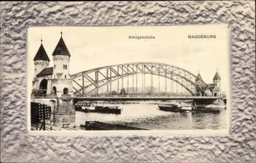 Ak Magdeburg an der Elbe, Königsbrücke