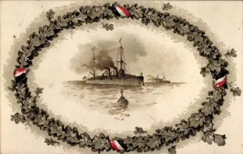 Passepartout Ak Kaiser Franz Joseph I., Kaiser Wilhelm II., Portrait