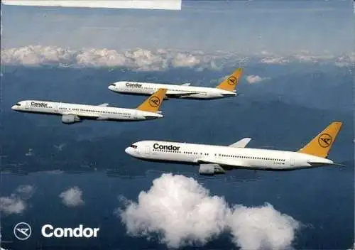 Ak Deutsche Passagierflugzeuge Condor, Boeing 767, Boeing 757