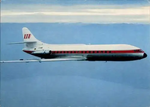 Ak Deutsches Passagierflugzeug, LTU, Caravelle SE 210 1 R, D ABAP