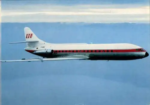 Ak Deutsches Passagierflugzeug, LTU, Caravelle SE 210 1 R, D ABAP