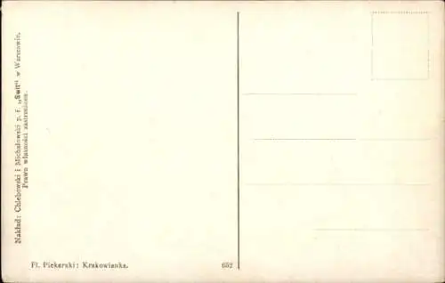 Künstler Ak Piekarski, Fl., Ein Mädchen aus der Gegend von Krakau