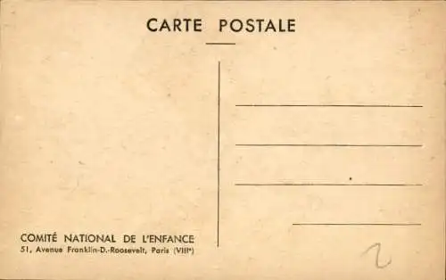 Künstler Ak Lesourt, Comite National de l'Enfance, les animaux malades de la peste