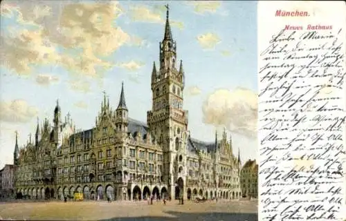 Ak München Bayern, Neues Rathaus