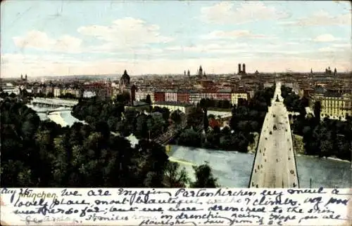 Ak München, Stadtpanorama