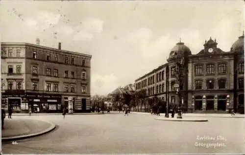 Ak Zwickau in Sachsen, Georgenplatz