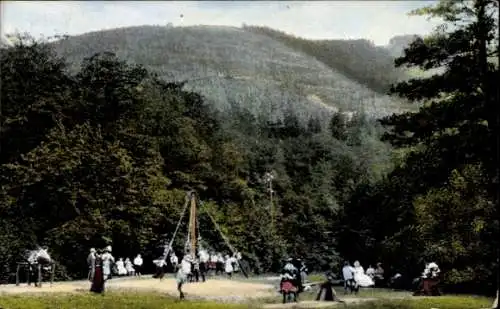 Ak Ilsenburg im Harz, Kinderspielplatz im Ilsetal