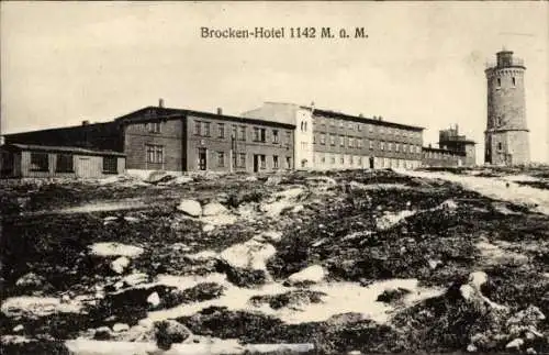 Ak Brocken Nationalpark Harz, Brockenhotel