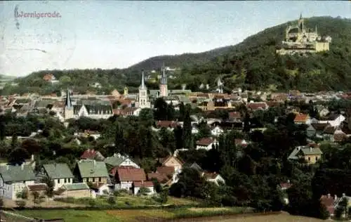 Ak Wernigerode am Harz, Panorama