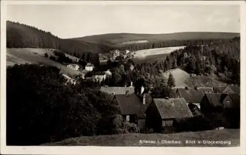 Ak Altenau Clausthal Zellerfeld im Oberharz, Gesamtansicht, Glockenberg