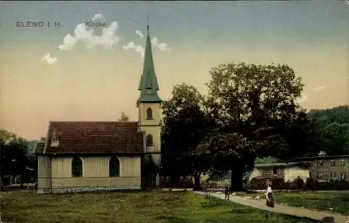 Ak Elend Oberharz am Brocken, Kirche