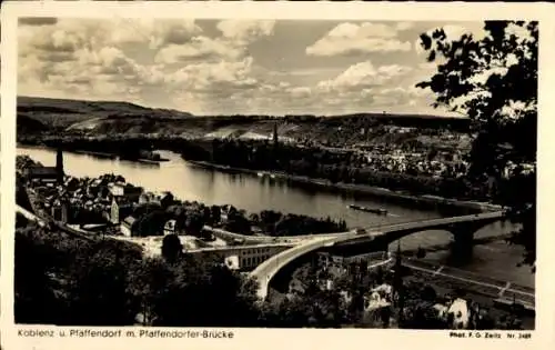 Ak Koblenz am Rhein, Pfaffendorfer-Brücke