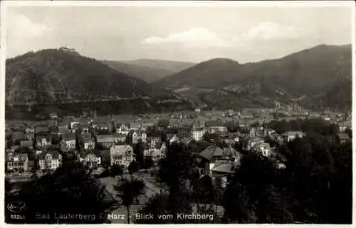 Ak Bad Lauterberg im Harz, Gesamtansicht, Kirchberg