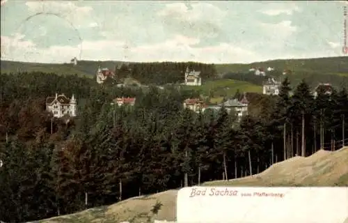 Ak Bad Sachsa im Harz, Gesamtansicht, Pfaffenberg