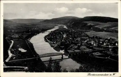 Ak Bodenwerder an der Weser, Gesamtansicht